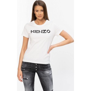 T-shirt Kenzo z okrągłym dekoltem w młodzieżowym stylu