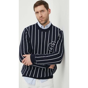 Sweter Hugo Boss z bawełny z okrągłym dekoltem w młodzieżowym stylu