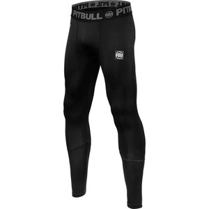 Czarne spodnie Pitbull West Coast w sportowym stylu termoaktywny