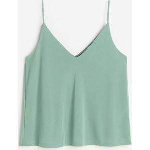 Zielona bluzka H & M na ramiączkach