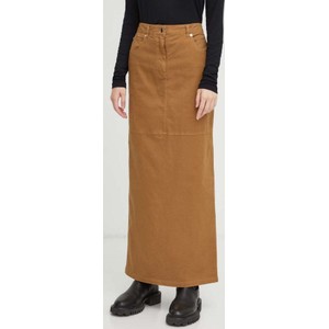 Brązowa spódnica Herskind midi w stylu casual z bawełny