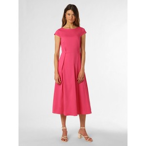 Różowa sukienka More & More prosta z bawełny