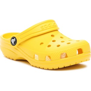 Żółte klapki Crocs w stylu casual