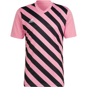 Różowy t-shirt Adidas w sportowym stylu