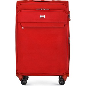 Czerwona walizka Wittchen z tkaniny