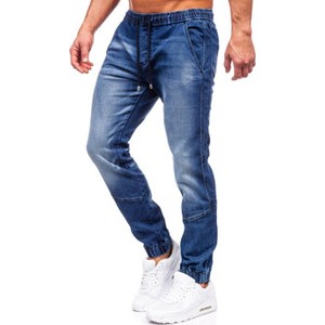 Granatowe jeansy Denley z jeansu