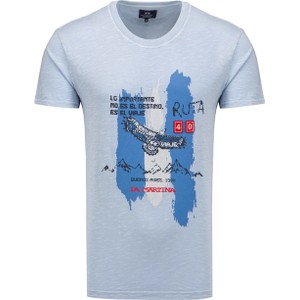T-shirt La Martina z nadrukiem w młodzieżowym stylu
