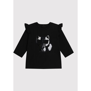 Czarna bluzka dziecięca Karl Lagerfeld