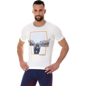 T-shirt Brubeck w sportowym stylu z nadrukiem