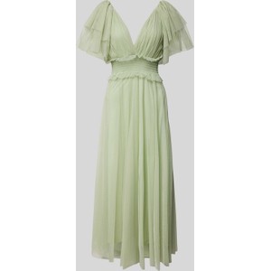 Zielona sukienka Lace & Beads z tiulu