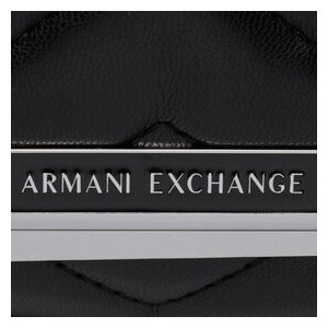 Czarna torebka Armani Exchange matowa średnia w młodzieżowym stylu