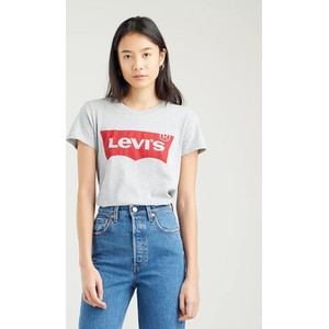T-shirt Levis w młodzieżowym stylu z okrągłym dekoltem