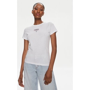T-shirt Tommy Jeans z okrągłym dekoltem z krótkim rękawem w stylu casual