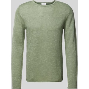 Zielony sweter Peek&Cloppenburg z bawełny