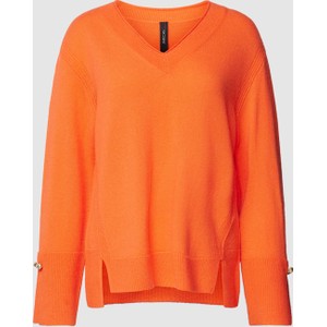Pomarańczowy sweter Marc Cain z kaszmiru