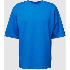 Niebieski t-shirt Jake*s Studio Men w stylu casual z krótkim rękawem