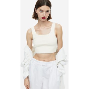 Bluzka H & M z dekoltem w karo na ramiączkach
