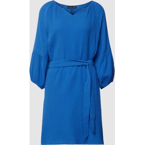 Niebieska sukienka Smashed Lemon mini z dekoltem w kształcie litery v w stylu casual