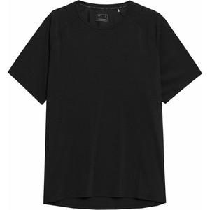 Czarny t-shirt 4F z dzianiny