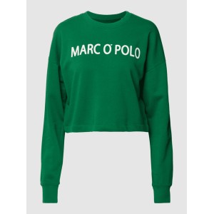 Zielona bluza Marc O'Polo w stylu casual z bawełny krótka