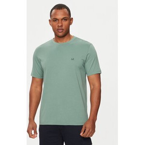 Zielony t-shirt C.P. Company z krótkim rękawem w stylu casual