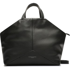 Czarna torebka Gianni Chiarini duża matowa na ramię