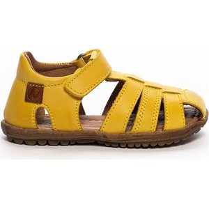 Żółte buty dziecięce letnie Naturino na rzepy