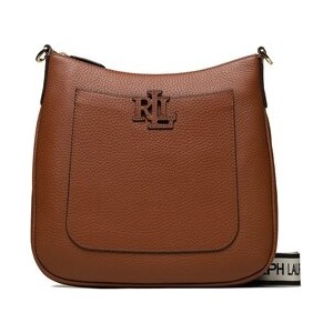Brązowa torebka Ralph Lauren w stylu casual średnia matowa