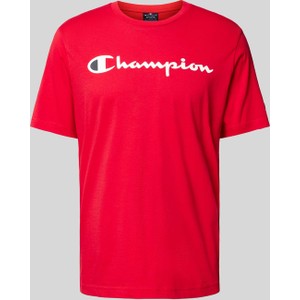 T-shirt Champion z bawełny z krótkim rękawem z nadrukiem