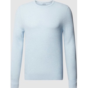 Niebieski sweter Brax w stylu casual z bawełny