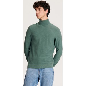 Zielony sweter Reserved z bawełny w stylu casual