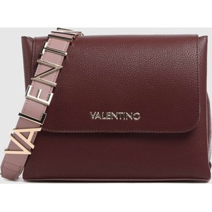Czerwona torebka Valentino by Mario Valentino na ramię średnia matowa
