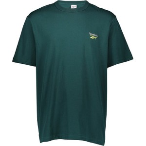 Zielony t-shirt Reebok z krótkim rękawem w stylu casual