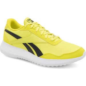 Żółte buty sportowe Reebok w sportowym stylu sznurowane