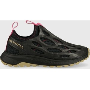 Czarne buty sportowe Merrell w sportowym stylu z płaską podeszwą
