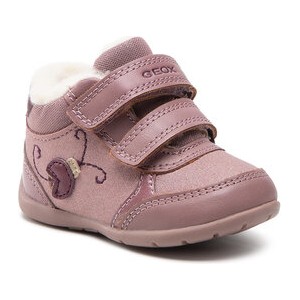 Buty dziecięce zimowe Geox dla dziewczynek na rzepy