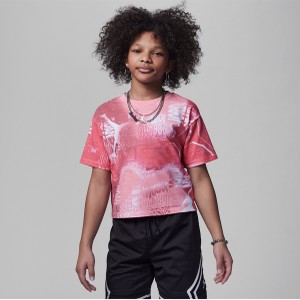 Różowa bluzka dziecięca Jordan dla dziewczynek