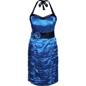 Niebieska sukienka Fokus midi