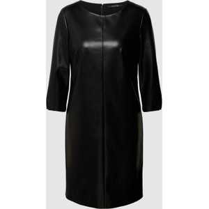 Czarna sukienka comma, w stylu casual z długim rękawem