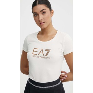 T-shirt Emporio Armani w młodzieżowym stylu z krótkim rękawem z okrągłym dekoltem