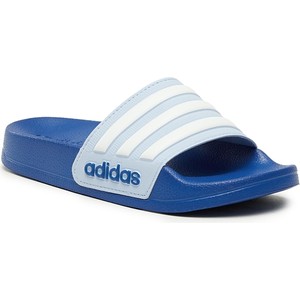 Niebieskie buty dziecięce letnie Adidas w paseczki