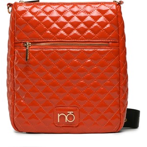 Pomarańczowa torebka NOBO na ramię w młodzieżowym stylu z aplikacjami