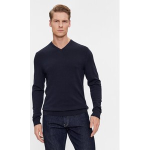 Granatowy sweter Calvin Klein w stylu casual