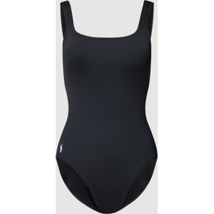 Czarny strój kąpielowy POLO RALPH LAUREN w sportowym stylu