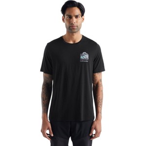 Czarny t-shirt Icebreaker w stylu casual