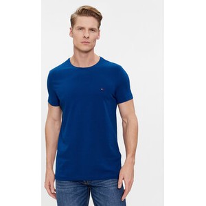 Niebieski t-shirt Tommy Hilfiger w stylu casual
