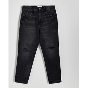 Czarne jeansy Reserved z bawełny