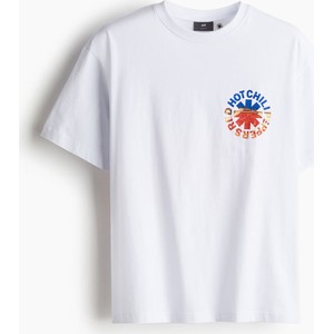 T-shirt H & M z okrągłym dekoltem z dżerseju w młodzieżowym stylu