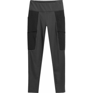 Czarne legginsy 4F w sportowym stylu