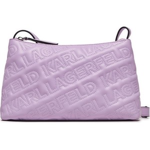 Fioletowa torebka Karl Lagerfeld mała matowa